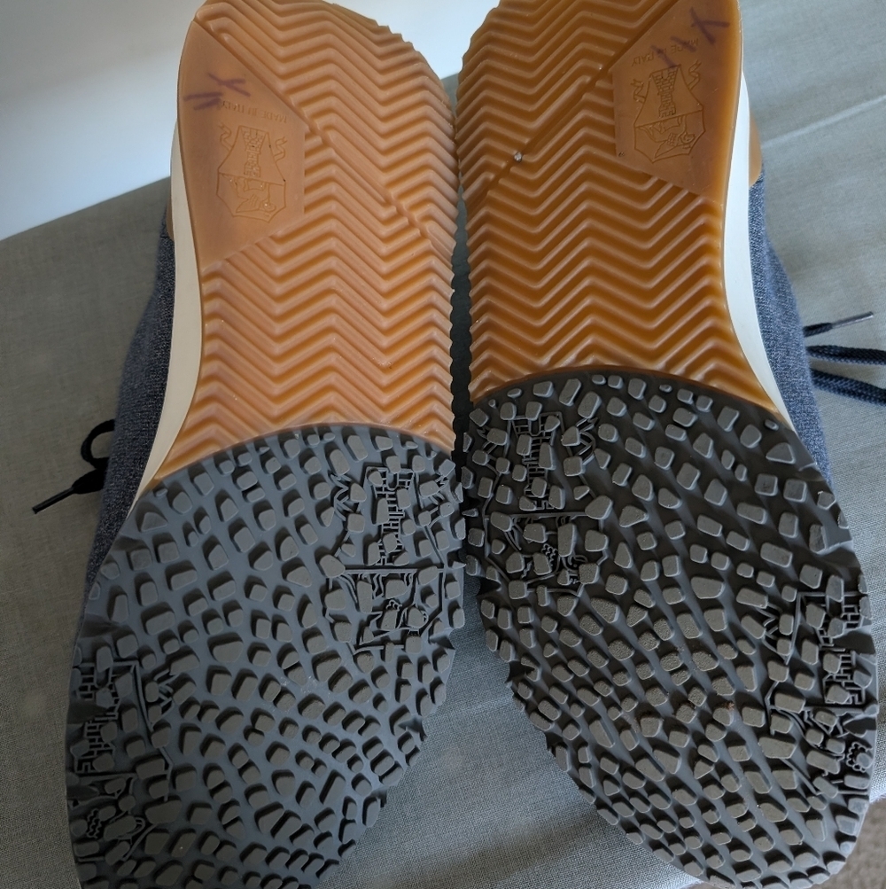 Brunello Cucinelli Blue Melange Knit Runners 45 - Picture 9 of 10